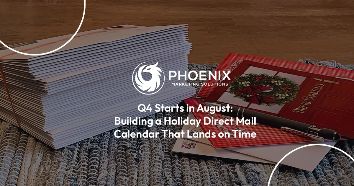 Q4 Starts In August: Building a Holiday Direct Mail Calendar That Lands on Time
