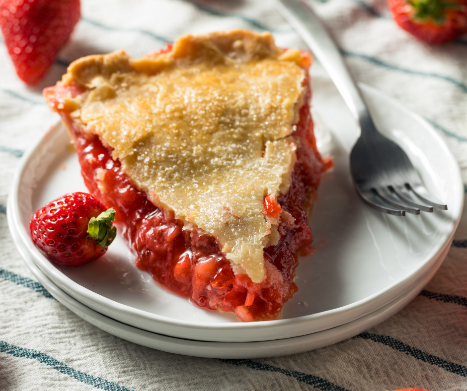 Strawberry Rhubarb Pie - 10 inch