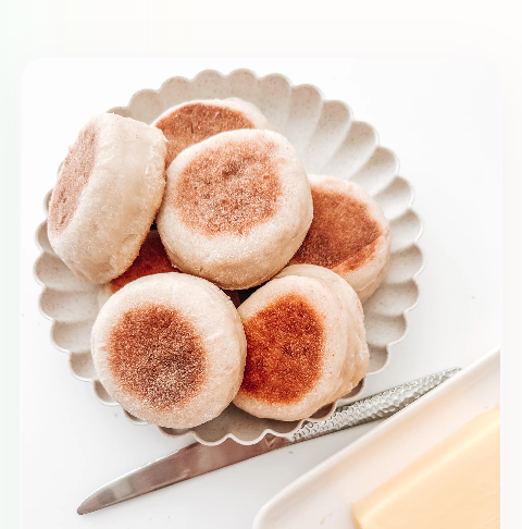 Classic Sourdough English Muffins