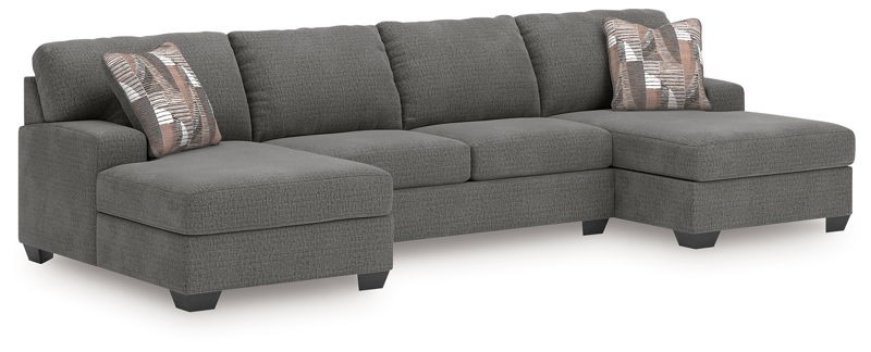 Seyler Lane - Greystone - 3-Piece Sleeper Sectional With RAF And LAF Chaises