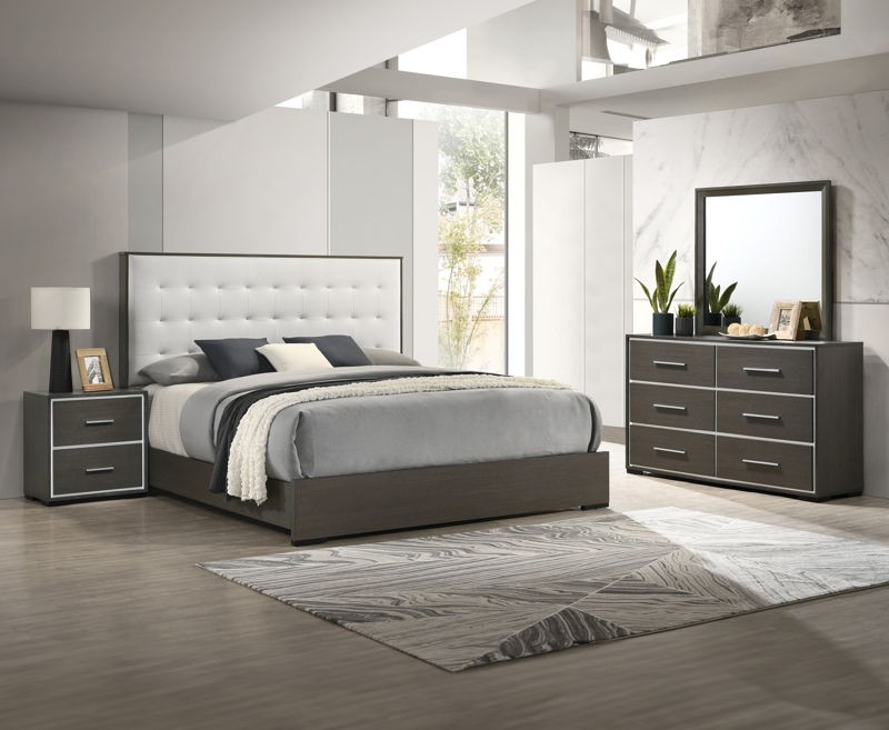 Sharpe - Full 4 Piece Bedroom Set - Dark Gray