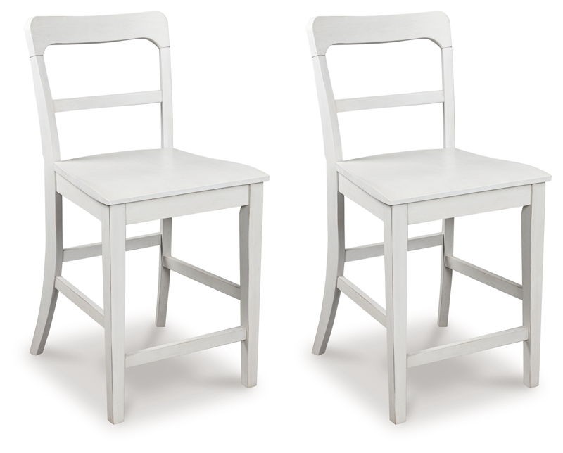 Greddinton - White - Barstool (Set of 2)
