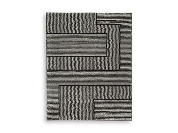 Kurtmen - Black / Ivory - Large Rug