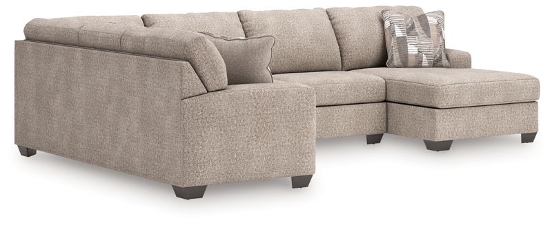 Seyler Lane - Beige - 3-Piece Sleeper Sectional With  RAF Corner Chaise And LAF Sofa