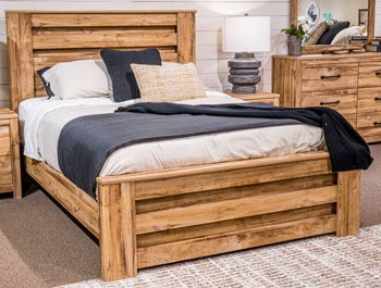 Maystonna - Brown - Queen Panel Headboard