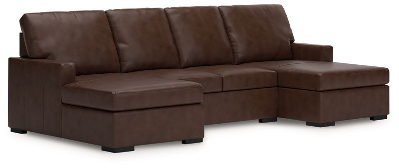 McDowlan - 3-Piece Sectional With Double Chaise - Coffee