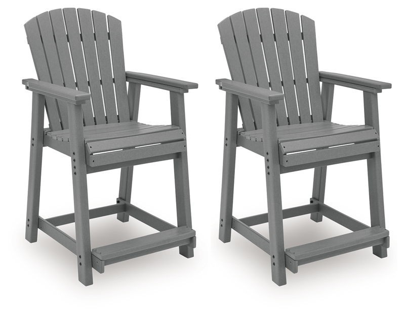 Sanctuary Beach - Barstool (Set of 2) - Dark Gray