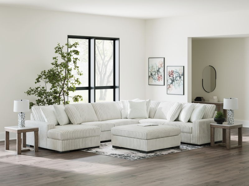 Stupendous - Alloy - 5-Piece Sectional With LAF Corner Chaise