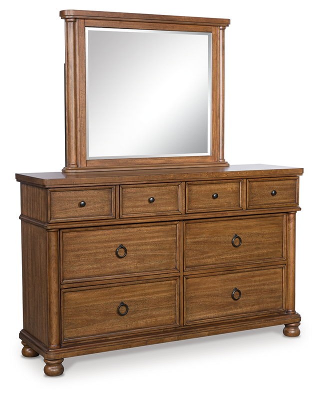 Rowlenstown - Brown - Dresser And Mirror