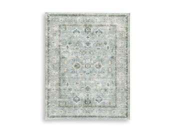 Ladstoney - Teal / Beige / Ochre - Large Rug