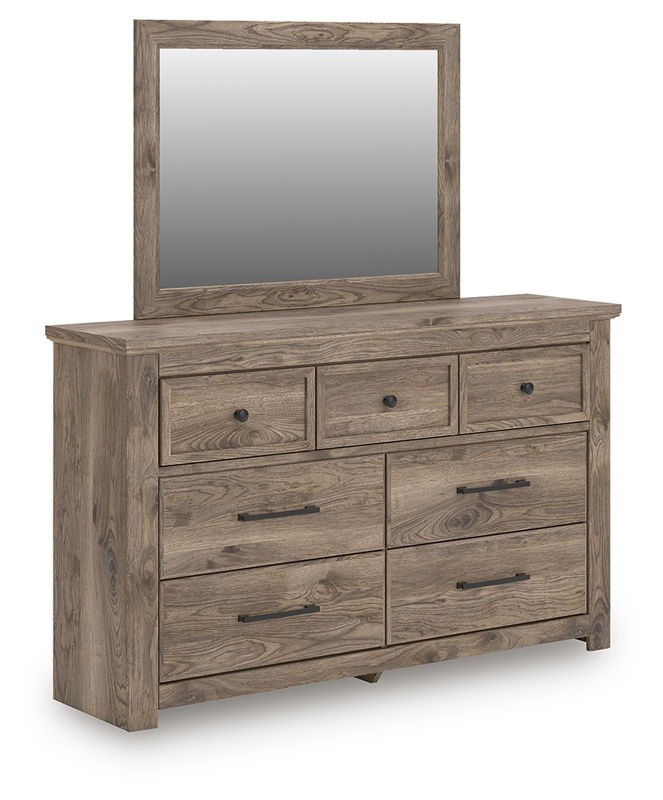 Rusticott - Brown - Dresser And Mirror