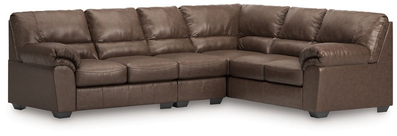 WillowBend - Umber - 3-Piece Sectional With RAF Sofa With Corner Wedge