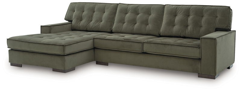 Caspian-Town - Olive - 2-Piece Sectional With LAF Corner Chaise