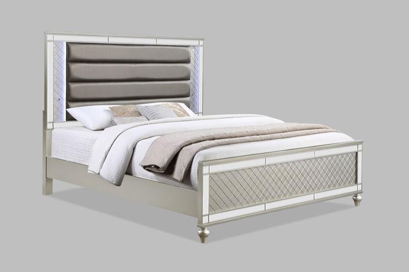 Cristian - California King Upholstered Bed - Champagne