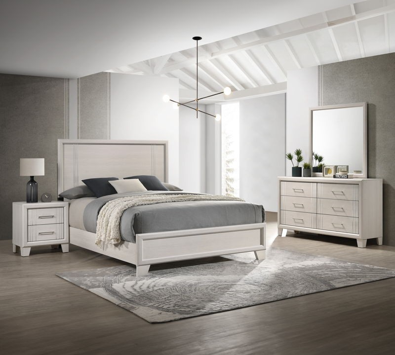 Charlie - Full 4 Piece Bedroom Set - White