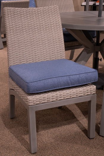Half Moon Beach - Blue / Gray - Side Chair With Cushion (Set of 2)