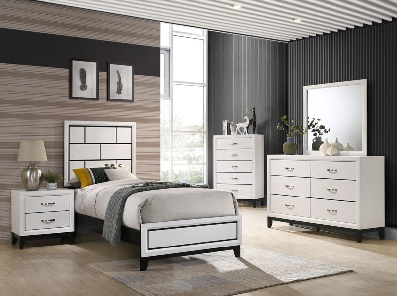 Akerson - Full 4 Piece Bedroom Set - White