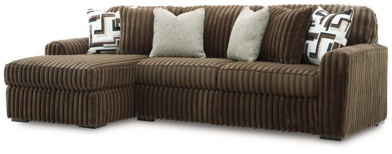 Midnight-Madness - Chocolate - 2-Piece Sectional Sofa With LAF Corner Chaise