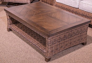 Monterey Point - Dark Brown - Rectangular Cocktail Table