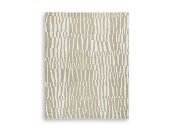 Corrbell - Beige / White - Large Rug