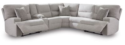 Acklen Place - Pewter - 6-Piece Power Reclining Sectional