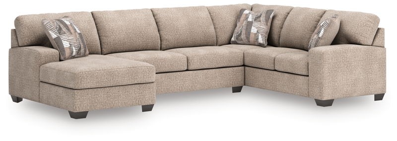 Seyler Lane - Beige - 3-Piece Sectional With LAF Chaise And RAF Sofa
