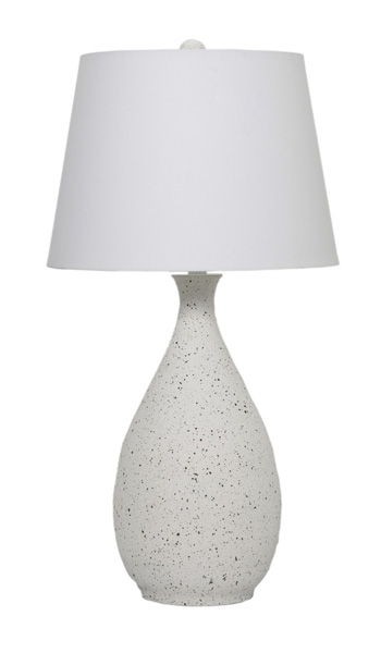 Wyattford - White / Black - Metal Table Lamp