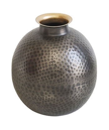 Woody - Pewter / Gold Finish - Vase - 14"