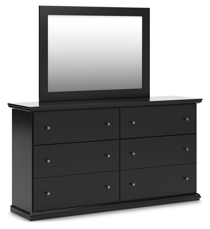 Maribel - Black - Dresser and Mirror