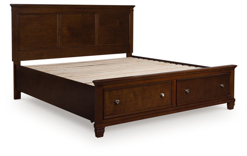 Danabrin - Brown - California King Panel Storage Bed