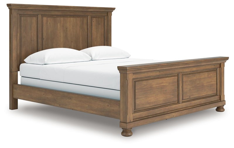 Feddinger - Medium Brown - California King Panel Bed