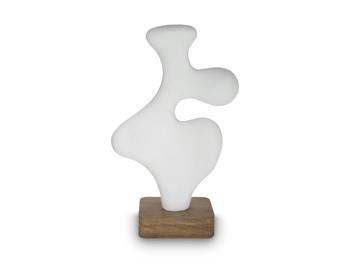 Lavarsen - White / Brown - Sculpture - 25.75"