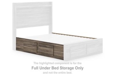 Elbrim - Brown - Full Under Bed Storage