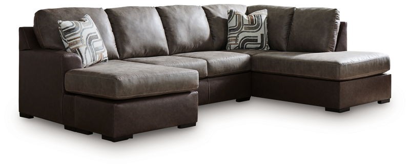 Castille Way - 2-Piece Sectional With RAF Corner Chaise - Fossil