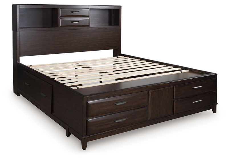 Vanmore - Dark Brown - California King Storage Bed