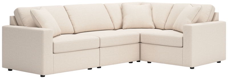 Modmax - Oyster - 4-Piece Sectional With LAF / RAF Corner Chairs