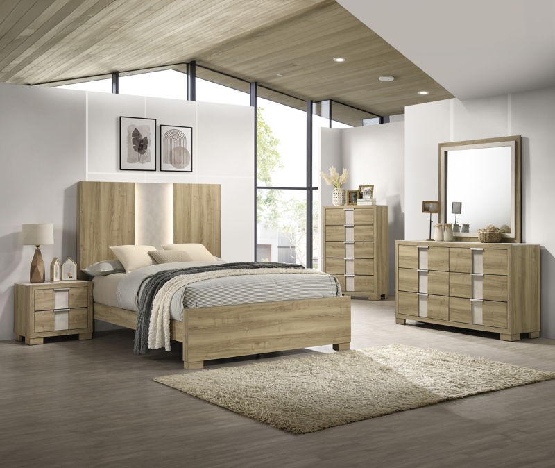 Rangley - King 4 Piece Bedroom Set - Driftwood