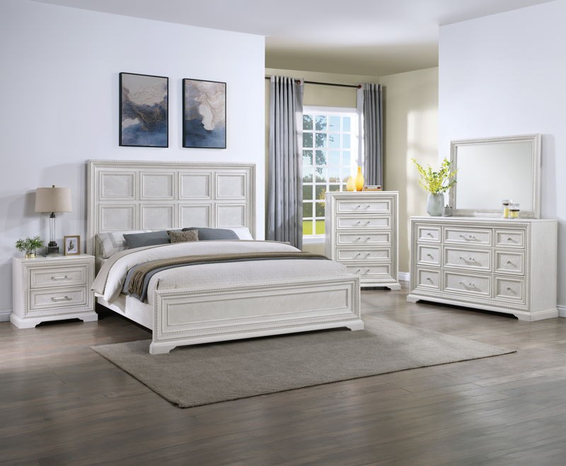 Alexandria - Queen 4 Piece Bedroom Set - White