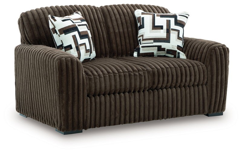 Midnight-Madness - Chocolate - Loveseat