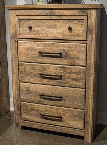 Rusticott - Brown - Five Drawer Chest
