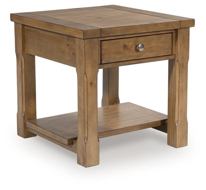 Vandenmore - Medium Brown - Rectangular End Table