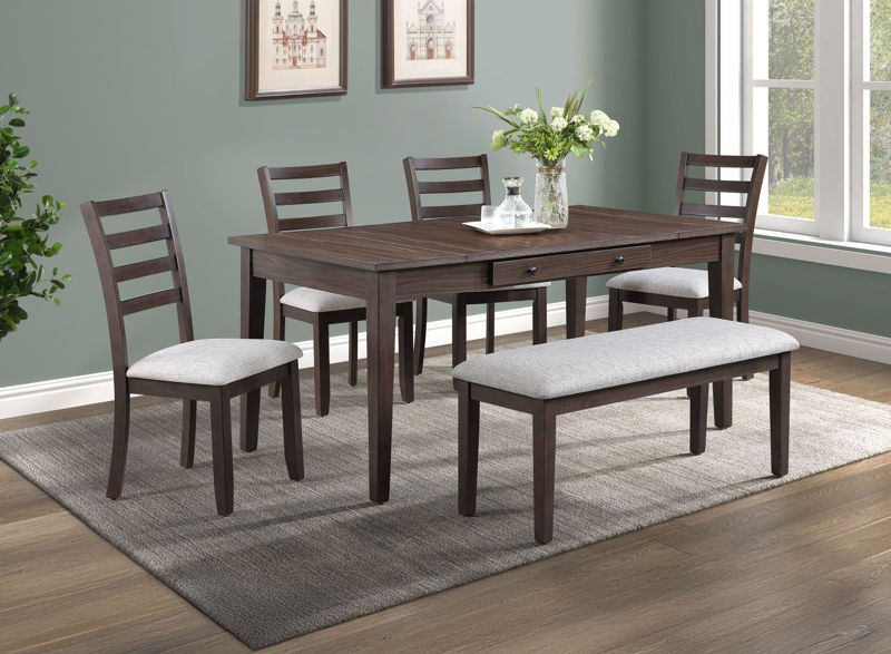 Wagner - 6 Piece Dining Room Set - Brown