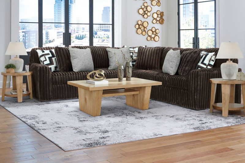 Midnight-Madness - Chocolate - 3-Piece Sectional