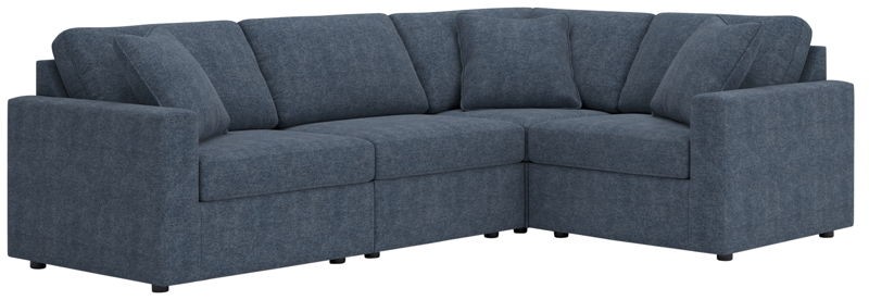 Modmax - Ink - 4-Piece Sectional With LAF / RAF Corner Chairs And Wedge