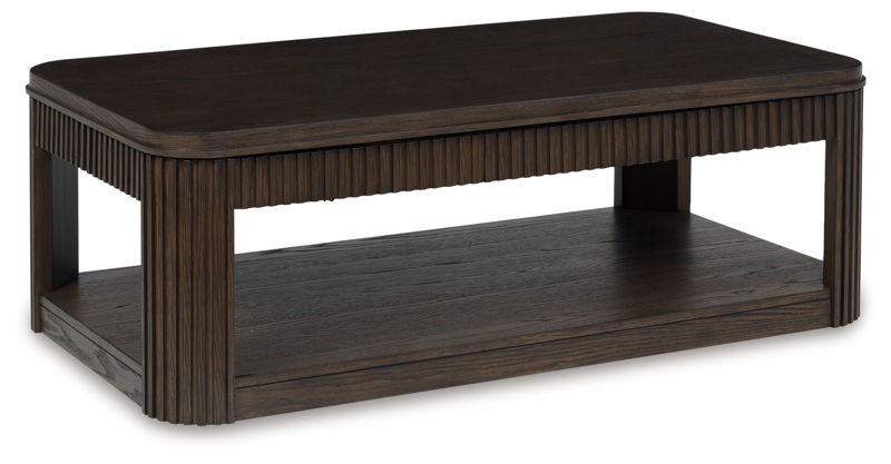 Carlibrie - Warm Brown - Lift Top Cocktail Table