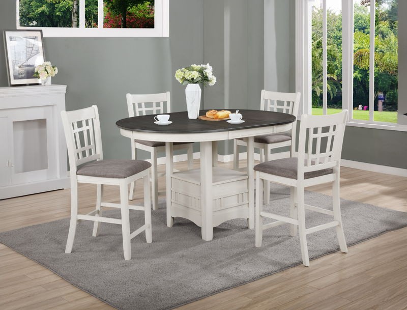 Hartwell - 5 Piece Dining Room Set - White