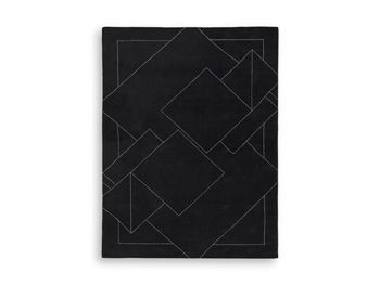 Marav - Black / White - Large Rug