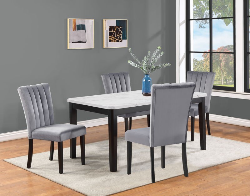 Pascal - 5 Piece Dining Room Set - White