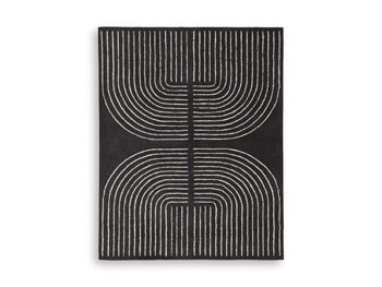 Eldonmore - Black / Ivory - Large Rug