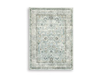 Ladstoney - Teal / Beige / Ochre - Medium Rug